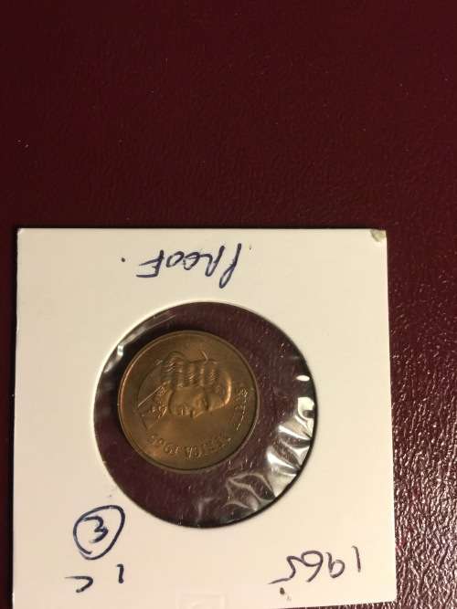 1965 ONE CENT 1C . STUNNING COIN ! LOW START !
