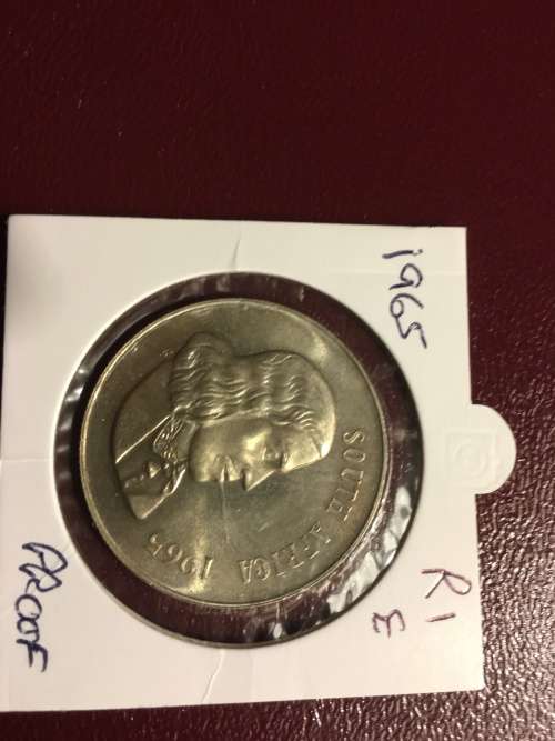 1965 R1 ONE RAND ENGLISH . STUNNING COIN ! LOW START !