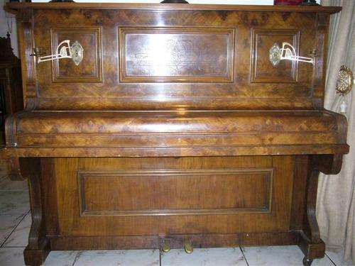 MUST GO ! ANTIQUE UPRIGHT PIANO !! R J MILLER   BERLIN  -  CAPE TOWN !!!