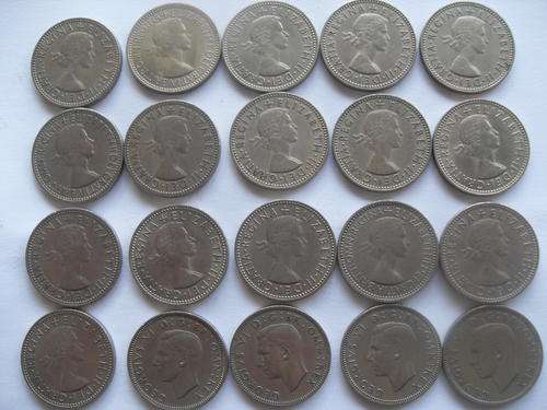 1 SHILLING X 20 COINS ! ONE BID TAKES ALL ! LOW START  !!!