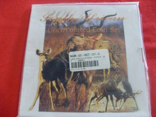 BARGAIN ! 2001 UNCIRCULATED SA COIN SET ! SCARCE !! 2 sets ! price is per set !! VALUE R1200 each !