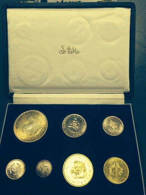 !!! 1963 SOUTH AFRICA SHORT PROOF SET IN ORIGINAL BLUE MINT BOX !!! LOW START ! VALUE OVER R1700 !
