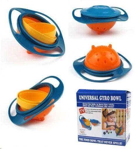Universal Gyro Bowl 360Degree Technology Infant Baby child Spill Proof