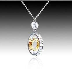 Hollow Round Zircon Crystal Necklaces & Pendants Fashion Jewelry for women
