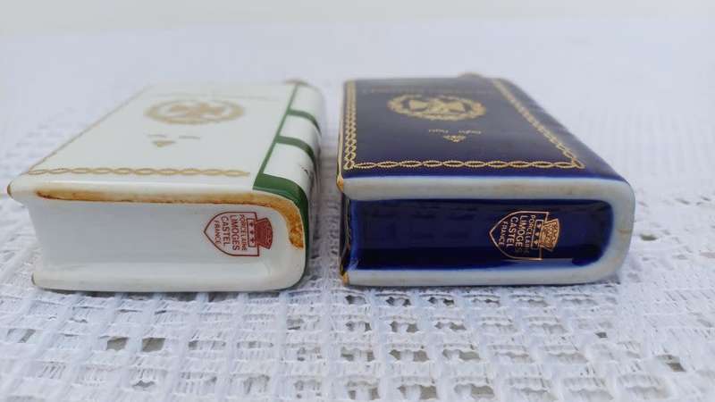 Vintage 1969 Limoges Castel French Porcelain Camus Napoleon Cognac Flask