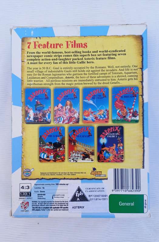 Asterix 7 Crazy Adventures DVD set