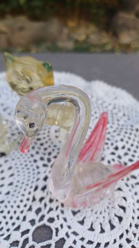 Vintage Clear Plastic Lucite Toy Animals