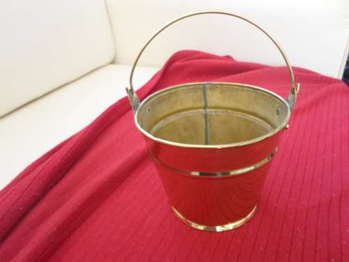 ANTIQUE BRASS BUCKET SEE PICS