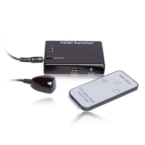 HDMI 3-way Intelligent Source Switch with Remote