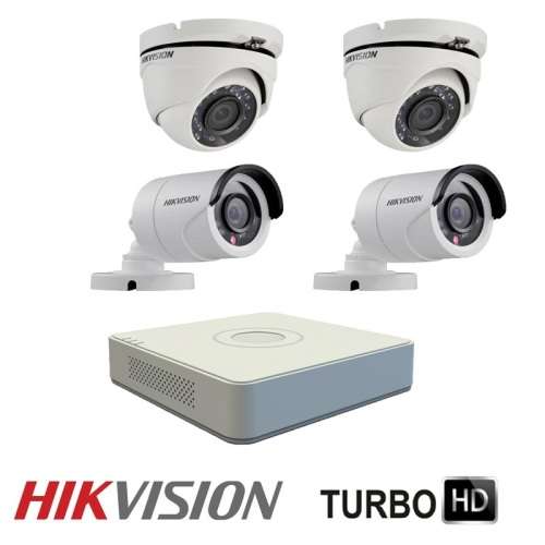 HIKVISION TURBO HD 720P - 4CH DVR AND 4 CAMERA DIY KIT