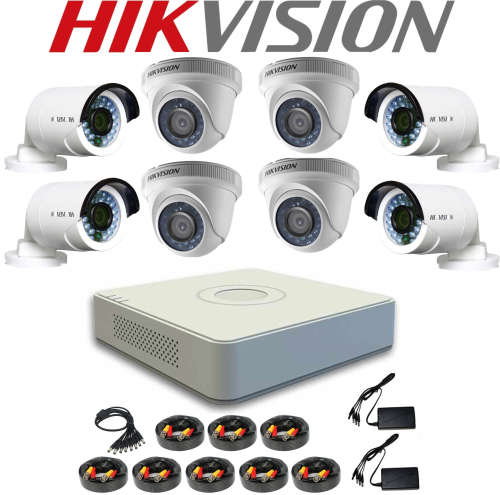 HIKVISION TURBO HD 720P - 8CH DVR AND 8 CAMERA DIY KIT