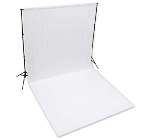 Studio backdrop stand kit & white muslin cloth