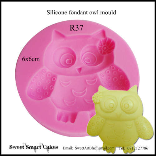 Silicone fondant owl mould