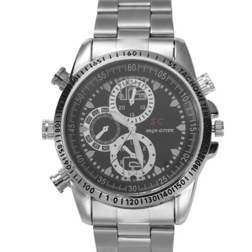 Steel Belt HD Waterproof 4GB Spy Watch DVR Video Pinhole Hidden Camera Camcorder