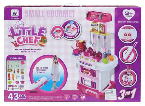 Little Chef Small Gourmet 3 in 1 Kitchen Play Toy Set