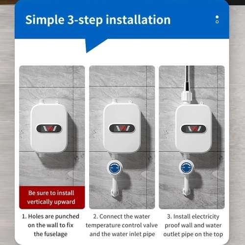 Instant Shower Water Heater.Instantly Get Hot Water & Save on Electricity.Get Hot Water On Demand.