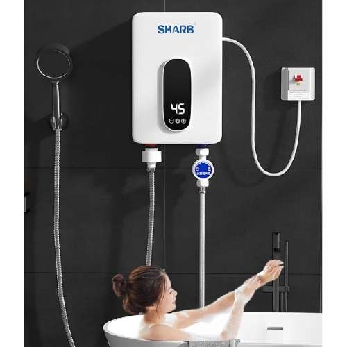 Portable Mini Tankless Gyser. Fast Water Heater, Electricity Saver