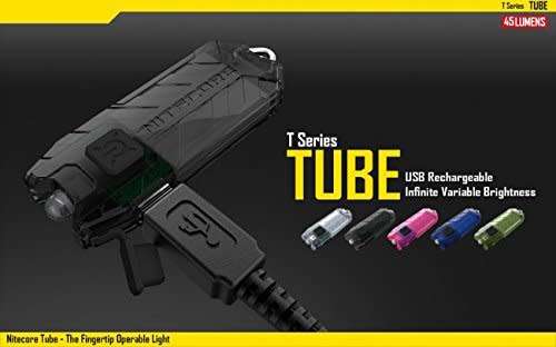 Nitecore TUBE (clear) 45 lumen USB rechargeable LED keychain light