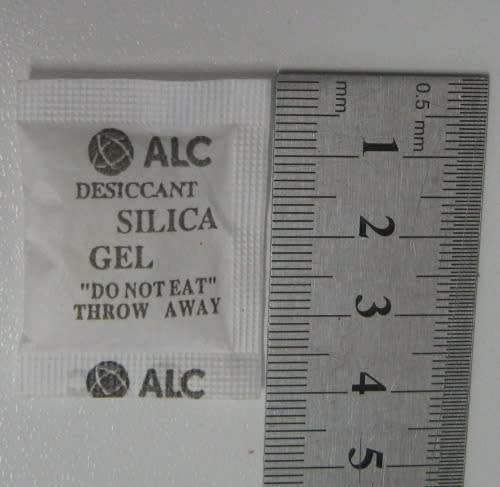 1g cotton paper silica gel sachet - 100 items