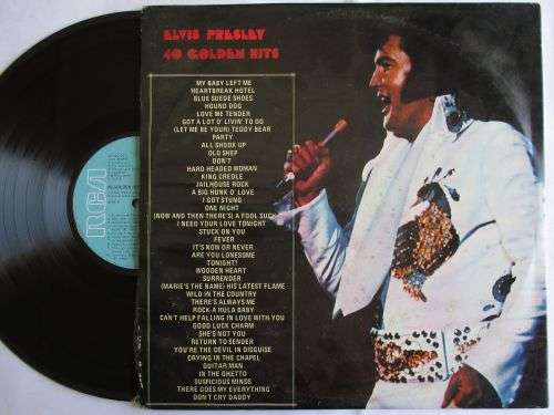 ELVIS PRESLEY - 40 GREATEST HITS - USA - VG- / VG