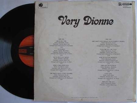 DIONNE WARWICK - VERY DIONNE - RSA - VG / VG-