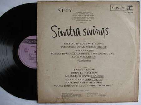 FRANK SINATRA - SINATRA SWINGS - RSA - G+ / VG+