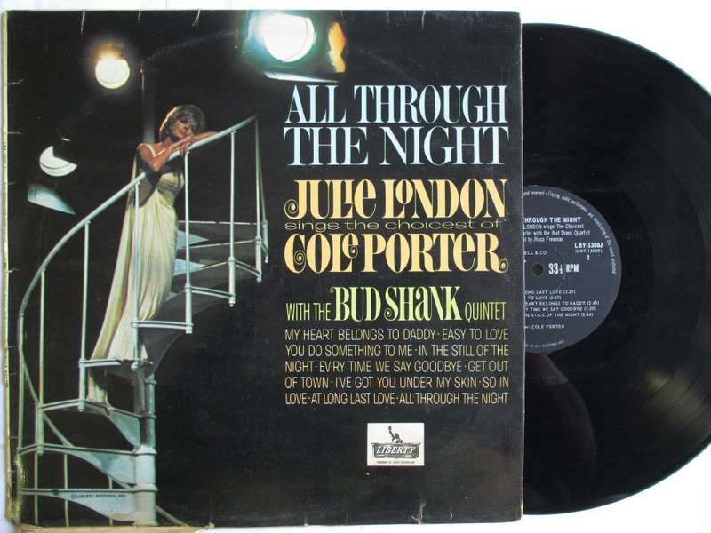 JULIE LONDON & BUD SHANK QUINTET - ALL THROUGH THE NIGHT - RSA VG- / VG