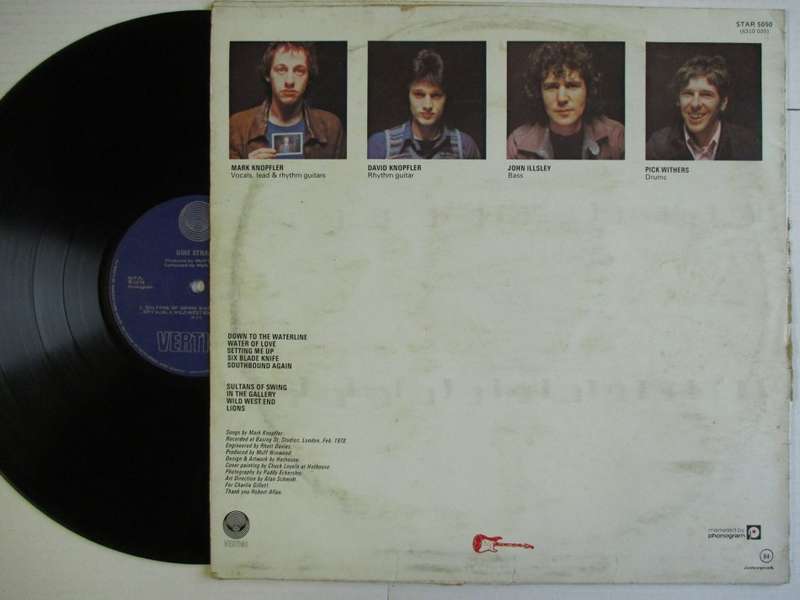 DIRE STRAITS - DOWN TO THE WATERLINE - RSA - VG- / VG-