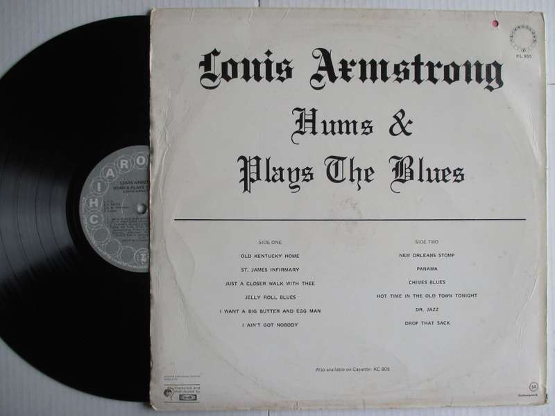 LOUIS ARMSTRONG - HUMS AND PLAYS THE BLUES - RSA VG / VG-