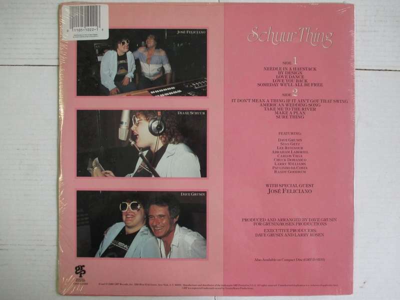 DIANE SCHUUR - SCHUUR THING - USA EX / EX SEALED