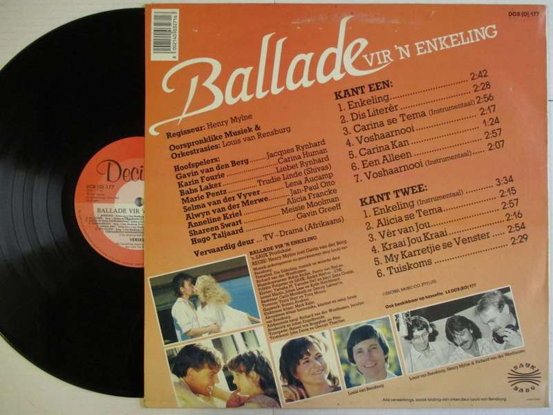 VERSKEIE - BALLADE VIR 'N ENKELING - RSA VG /VG+