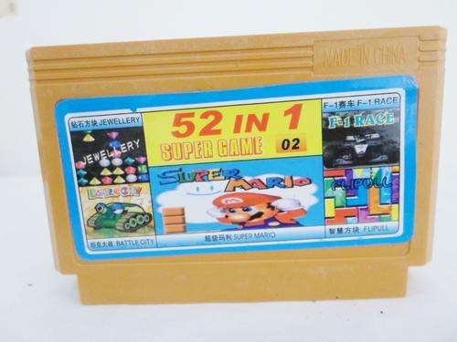 "Brand New"Classic 8 Bit, 52 in 1 TV Game Cartridge - Flipull, Battle City, F1 & more !