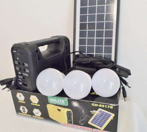 **Brand New**UPS Solar Lighting system- Includes Solar Panel, 3 x Bright 3W LED bulbs, Phone charger