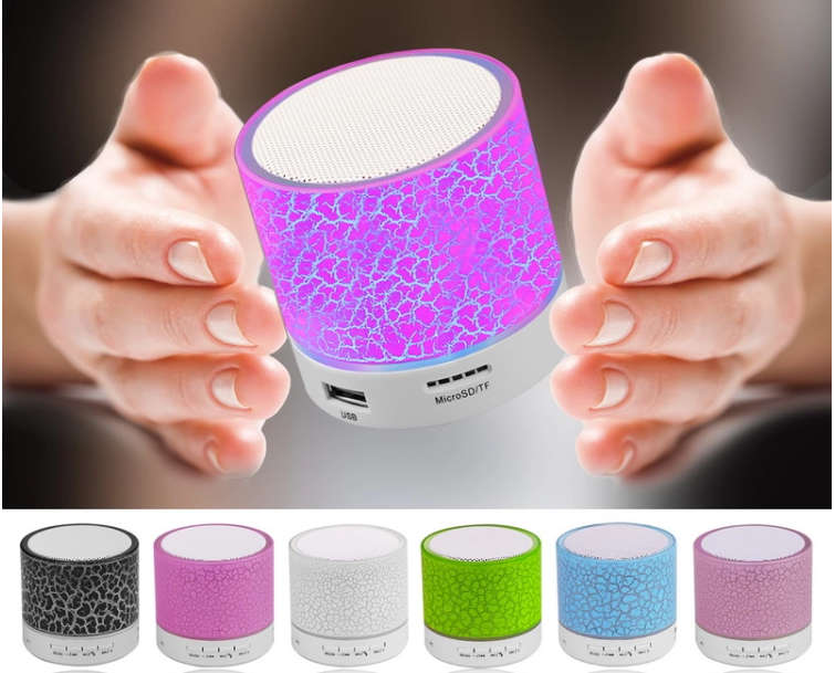 **New** Mini Bluetooth Speaker | LED Lighting Effect | Support SD Card | Call Function-CraZe Auction