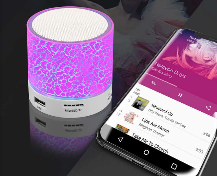 **New** Mini Bluetooth Speaker | LED Lighting Effect | Support SD Card | Call Function-CraZe Auction