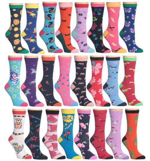 12 Pack Ladies Multi Colour Quality Stylish Long Ankle Socks  ~ CraZe R1 Start !