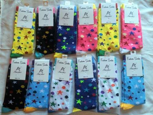 12 Pack Ladies Multi Colour Quality Stylish Long Ankle Socks  ~ CraZe R1 Start !