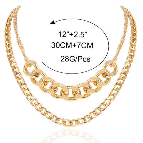 **New** Pendant Style Thick double Layer GP Necklace ~ CrAze Auction !