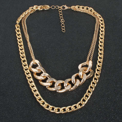 **New** Pendant Style Thick double Layer GP Necklace ~ CrAze Auction !