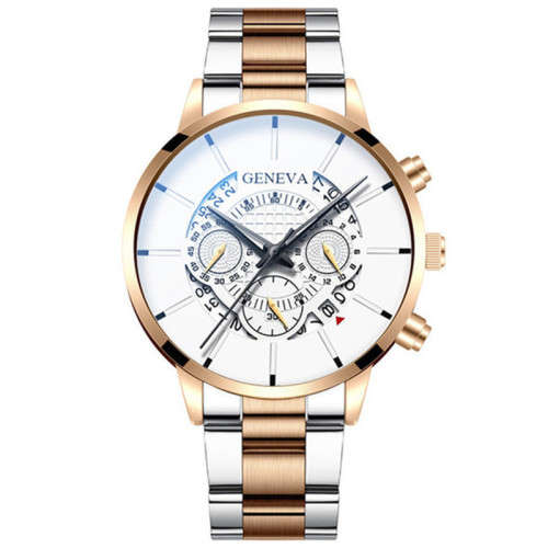 **New**Geneva Stainless steel mens Business Watch, 10 colour choices ~ CrAze Auction !