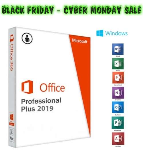 **Black Friday Special**Microsoft Office 2019 Professional Plus 1Pc ~ Key and Download