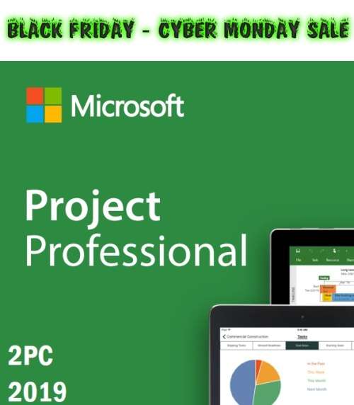 **Black Friday Special**Microsoft Project Professional 2019 | 2Pc | Key and Download