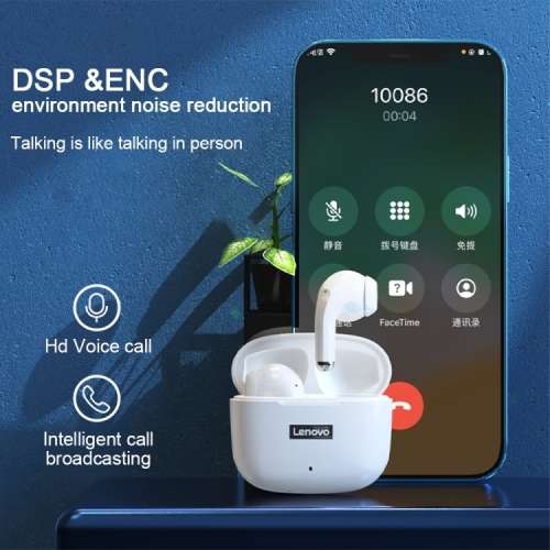 Lenovo LP40 Wireless Earphones | BT 5.0 | ENC Noise Reduction | IPX5 Waterproof