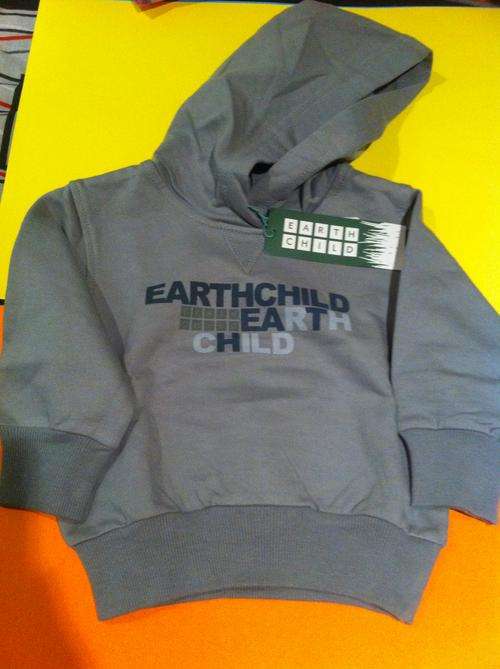 Earth Child 100% Cotton Hoodie 6-12 Months