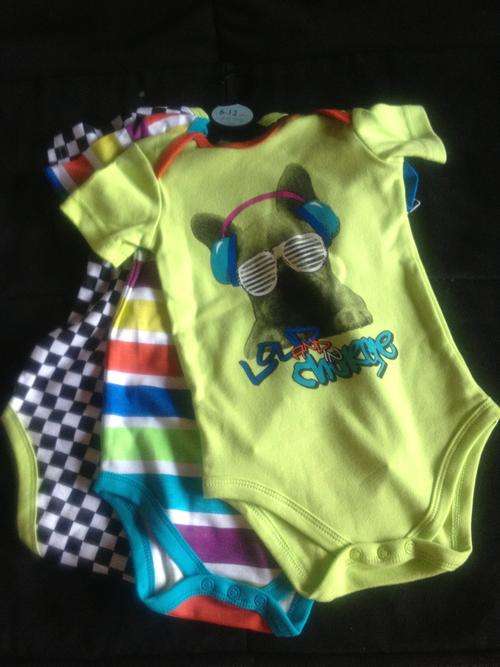 3 Piece Boys Baby Grow Set - 6-12 Months