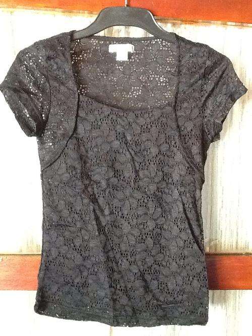 Girls/Ladies lace black top