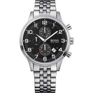 Hugo Boss Men's H2006 Chronograph Black Face Stainless-Steel Watch