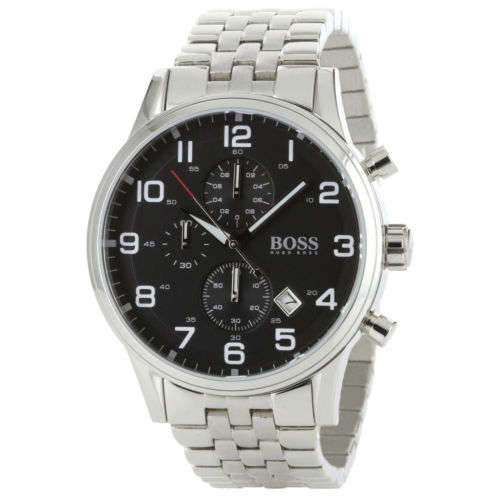 Hugo Boss Men's H2006 Chronograph Black Face Stainless-Steel Watch
