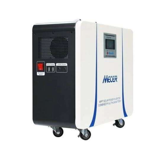 1kW Mecer 25.6V 50Ah Lithium Battery Mobile Inverter with 820W MPPT Controller
