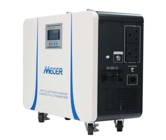 1kW Mecer 25.6V 50Ah Lithium Battery Mobile Inverter with 820W MPPT Controller